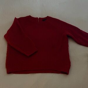 Ted Baker Rich Red cropped Knit Crew Neck Sweater